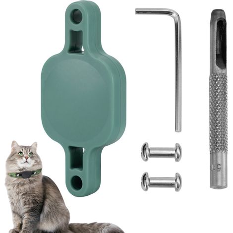 Étui étanche pour collier de chien compatible Airtag - Antivol et anti-perte, adaptable à toutes largeurs de colliers (1/5)