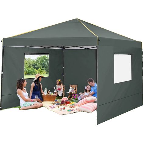 Tente Gazebo, Auvent Imperméable, Pop-Up Portable (1/2)