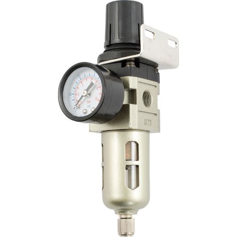 TJEP Régulateur pression 1/4" 0-10 bar + manomètre & filtre - 106278