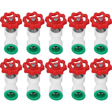 10 raccords de tuyau PPR à valve rapide enfichable, 32mm (1,3 pouce), anticorrosion, résistant à la pression, non toxique, démontable (1/5)