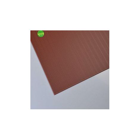 Lastra Polimark alveolare marrone 50 x 50 x 0,25 cm