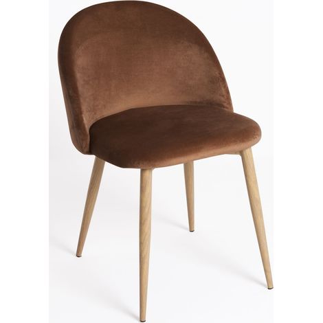 Packs Sillas Comedor - Pack 6 Sillas Vint Terciopelo - Marrón (1/5)