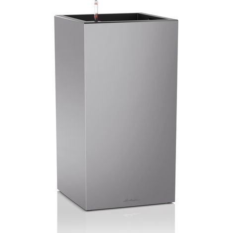 LECHUZA CANTO Premium 40 high Komplettset silber metallic (1/3)