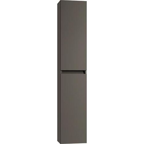Armoire haute Kora 2.0 2 portes laquées anthracite mat 300x1600x270mm