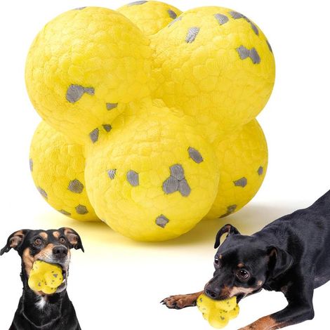 Balle chien indestructible, rebond aléatoire jouet mâcher (1/5)