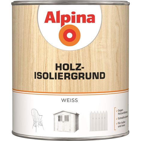 ALPINA Holz-Isoliergrund, weiß, 750ml (1/2)