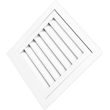 Rejilla de ventilación para hastial, dimensiones externas 35 x 35 cm, dimensiones internas 29,5 x 29,5 cm. Cubierta de rejilla de ventilación de aleación de aluminio para montaje en pared con mosquite (1/5)