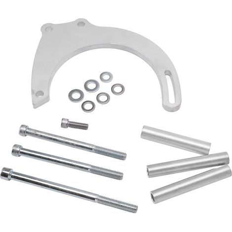 Support de Alternateur Kit CNC Aluminium Argenté Remplacement Chevy Small Block Pompe à Eau Longue (1/5)