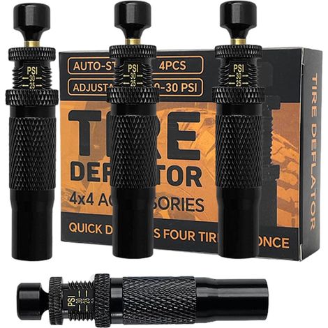 Kit Déflateur de Pneus 4 Pièces Valve De Déflation Pour (1/5)