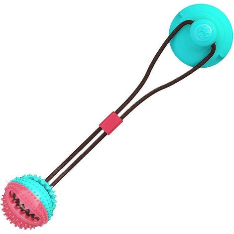 Jouets pour chiens, jouets à mâcher pour chiens à mâchoires puissantes, friandises d'éducation canine, jouets de dentition en corde - Bleu et rouge (1/5)