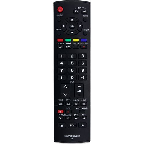 Télécommande TV Compatible avec Panasonic N2QAYB000222 (1/5)