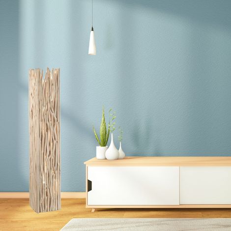 Ideal Lux Driftwood - Lampadaire d'intérieur à 2 lampes en bois, E27 (1/2)