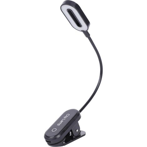 Lampe lecture à pince 3 températures de couleur et luminosité (1/5)