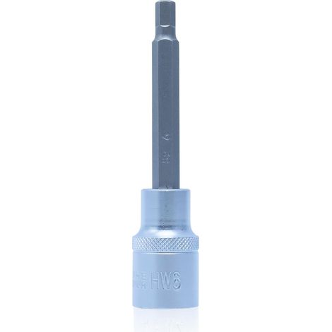 1 Pièce - Douille Hexagonale - Acier CR-V - Embout 6 mm Longueur 100 mm Pour Clé à Chocs Atelier Mécanique Argent 6x100 mm (1/5)