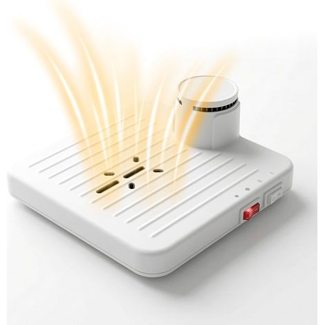 Sèche-pieds mains libres 960 W à air chaud et froid pour salle de bain (1/5)