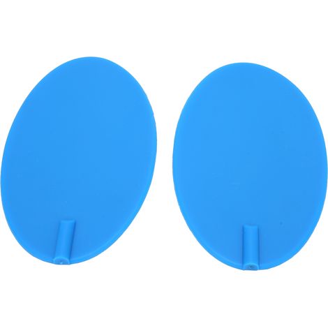 Lot de 2 électrodes de physiothérapie en silicone, patchs ovales bleus pour le corps, 95 x 160 mm (1/5)