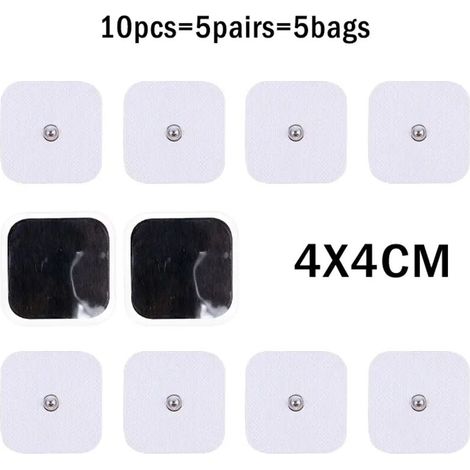 Patch de remplacement d'électrodes TENS/EMS pour physiothérapie et acupuncture, appareil de thérapie numérique, stimulateur musculaire, patch de massage02576-AquaForge