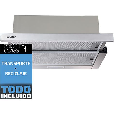 Sauber SCTC60I - Campana Telescopica Ancho 60 Cm Inox (1/5)