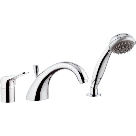 Miscelatore bordo vasca con deviatore remer - serie kiss (1/3)