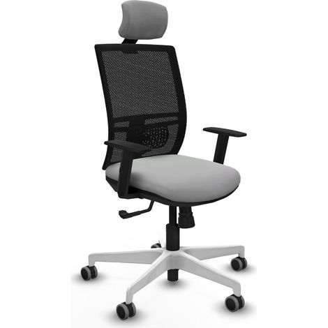 Silla de oficina piqueras y crespo Yunquera negro gris claro cómoda (1/2)
