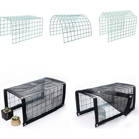 [Balcon / Jardin] Awning Set 50x48x36 cm - Anti-Pluie et Anti-Soleil, Protège Fleurs et Température (1/4)