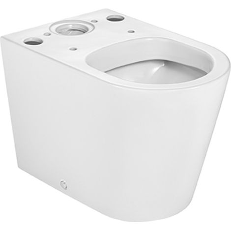 Taza de inodoro compacto adosado con salida dual ROUND INSPIRA - ROCA