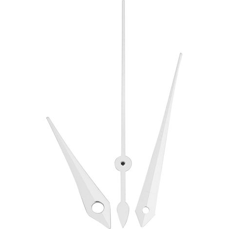 Aiguilles de montre pour mouvement ETA F06.111 - Aiguilles heures, minutes, secondes argentées pour montre homme
