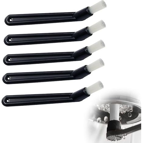 Spazzole per la pulizia di macchine da caffè espresso, set da 5 spazzole in nylon con manici curvi in PP, accessori per la pulizia di filtri, gruppi erogatori e sistema di distribuzione. (1/5)