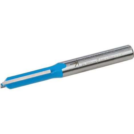 Silverline - Fraise Droite Métrique 1/4'' - 6 X 20 Mm (1/4)