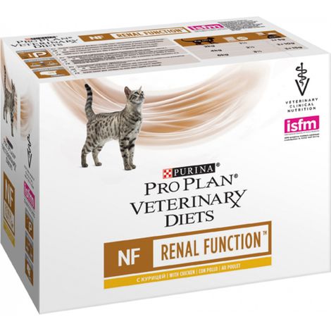 Doiets vtrinaires de la nourriture Purina Pro Purina Pro Plan Fline NF Pouch Cat Poulet 10 x 85 gr (1/2)