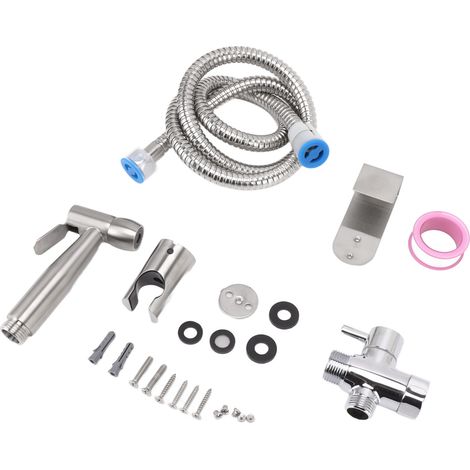 Kit de douchette pour évier de cuisine, pulvérisateur de bidet portatif en acier inoxydable 304, remplacement pour toilettes (1/5)