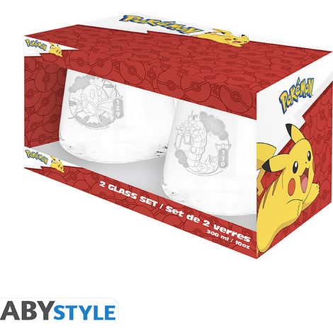 Pokemon 2 Glass Set - Magikarp & Gyarados Europe - 30cl
