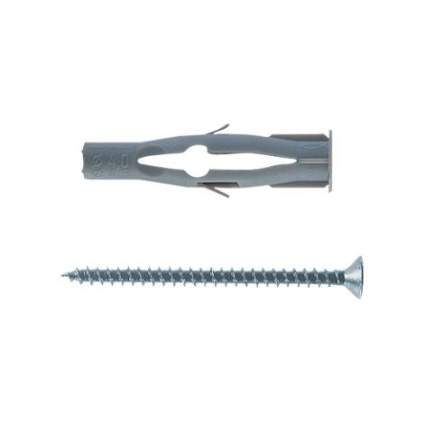 25 chevilles Fischer avec vis FU 10x60V fixations de lumiA re de cheville en nylon