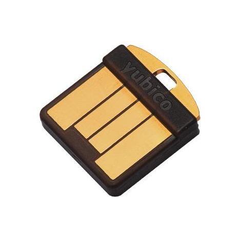 Yubico YubiKey 5 Nano, senza batteria, USB-A, Fido 2, nero e oro, 5060408461457 (1/4)
