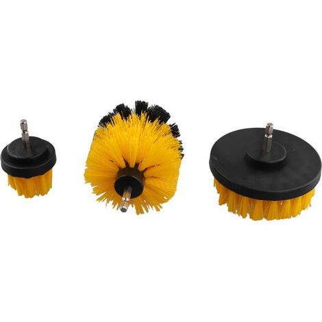 Brosses de nettoyage pour perceuse, brosses à récurer pour joints de carrelage de salle de bain, baignoire, douche, cuisine, entretien automobile (1/5)