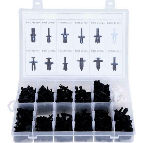 350PZ PLASTICA TRIM CLIP RIVETTI CLIP KIT Fermi Spinta Auto Bagagliaio Paraurti (1/5)