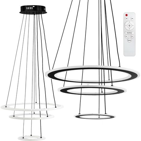 LÁMPARA COLGANTE TOOLIGHT LED G040-3CP BLACK (1/5)