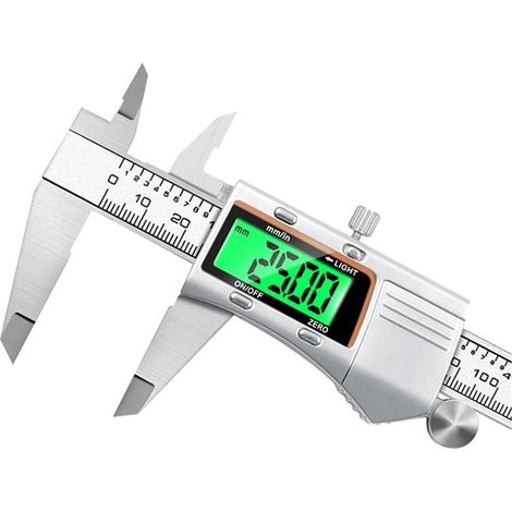 Micromètre Pied À Coulisse Numérique En Acier Inoxydable, Outil De Mesure For Le Travail Du Bois, Jauge D'épaisseur, Règle Électronique De Profondeur(Light Caliper) (1/5)