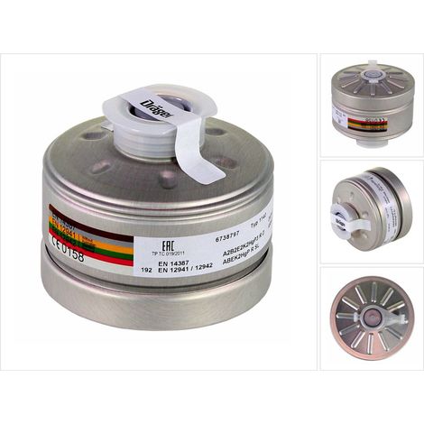 Dräger 6738797 1140 A2B2E2K2 Hg P3 R D Filtro combinato 1 pz.