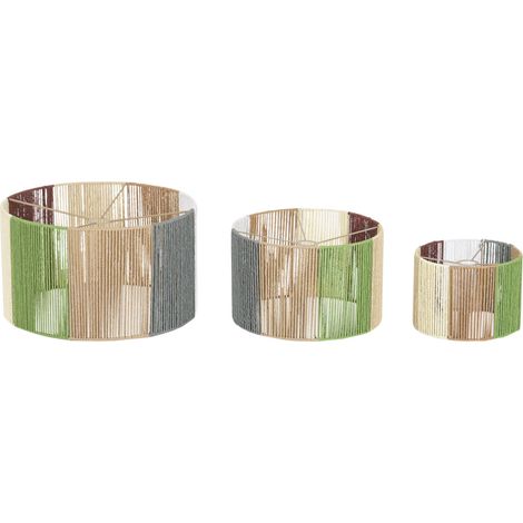 Pantalla Set 3 Fibra 52,5X52,5X30,5 Lampara Con Ba (1/3)