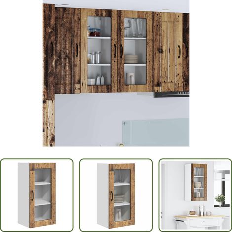 Küchenschrank Altholz -  Küchenschrank Altholz 40 x 31 x 80 cm Holzwerkstoff (1/5)