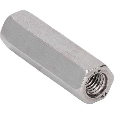 10-teiliges Set Sechskant-Verbindungsmuttern, Edelstahl 304, Industriebefestigungselement M8x1,25, 13 mm, Länge 45 mm (1/5)