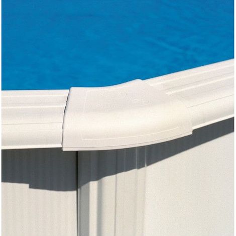 Cache platine margelle courbe , EM-ZC piscine hors sol métal (Gré) (1/2)