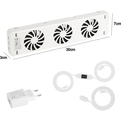 Wolketon Ventilatore per radiatore Ventilatore amplificatore per radiatore - Risparmio energetico e comfort Mono-Set 50cm (1/4)