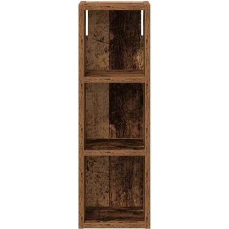 Armoire Murale Salle De Bain - Bois D Ingenierie - 20 x 16 x 62 5 cm - Pour Petite Salle De Bain - 1 Unite (1/5)