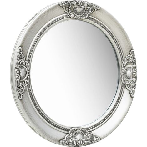 Maison Exclusive - Wandspiegel im Barock-Stil 50 cm Silbern