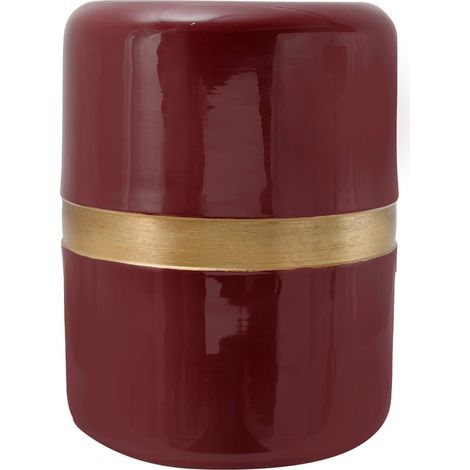 Tavolino Art Deco 450 in metallo color prugna (1/3)