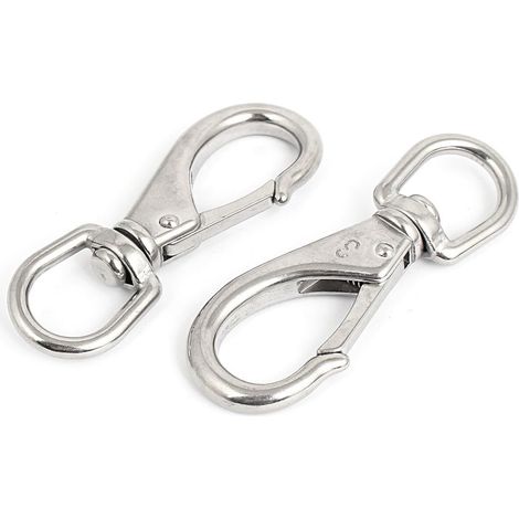 M7 Edelstahl-Drehauge Karabinerhaken Silverfarbe 2 pièces (9affd8f514abe9b95ae211c0e45f9952)