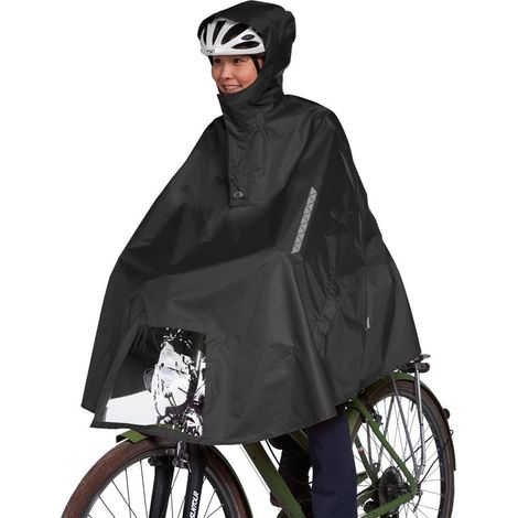 Poncho para bicicleta Tatonka - negro, talla: l (1/4)