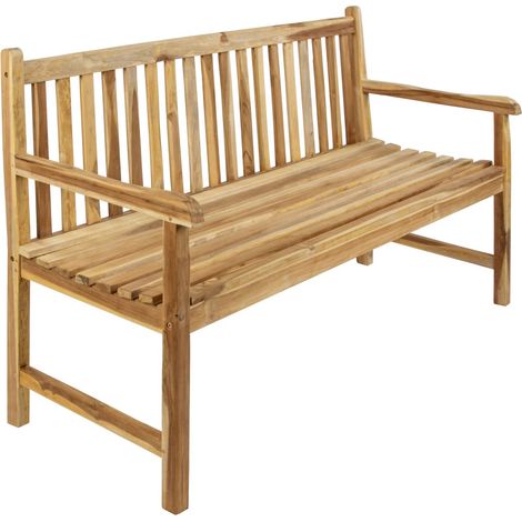 Gartenbank 3-Sitzer Teakholz 150 cm CARACAS (1/5)